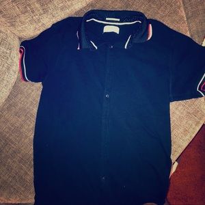 Denim and Flower Polo